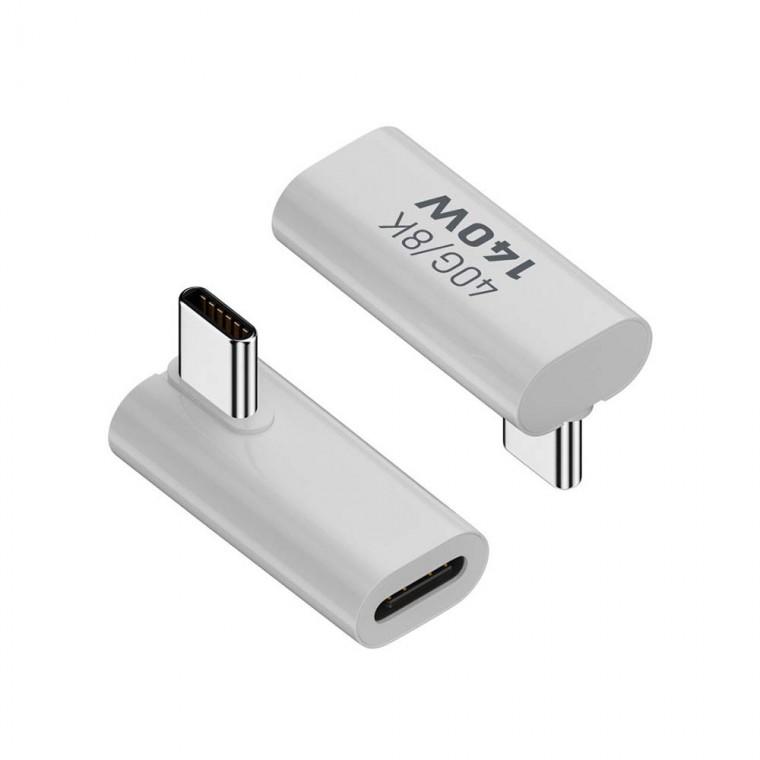 8K USB 140W C타입x2 연장젠더 상하좌우 90도 MF 40Gbps PC 스마트폰 노트북 게임기