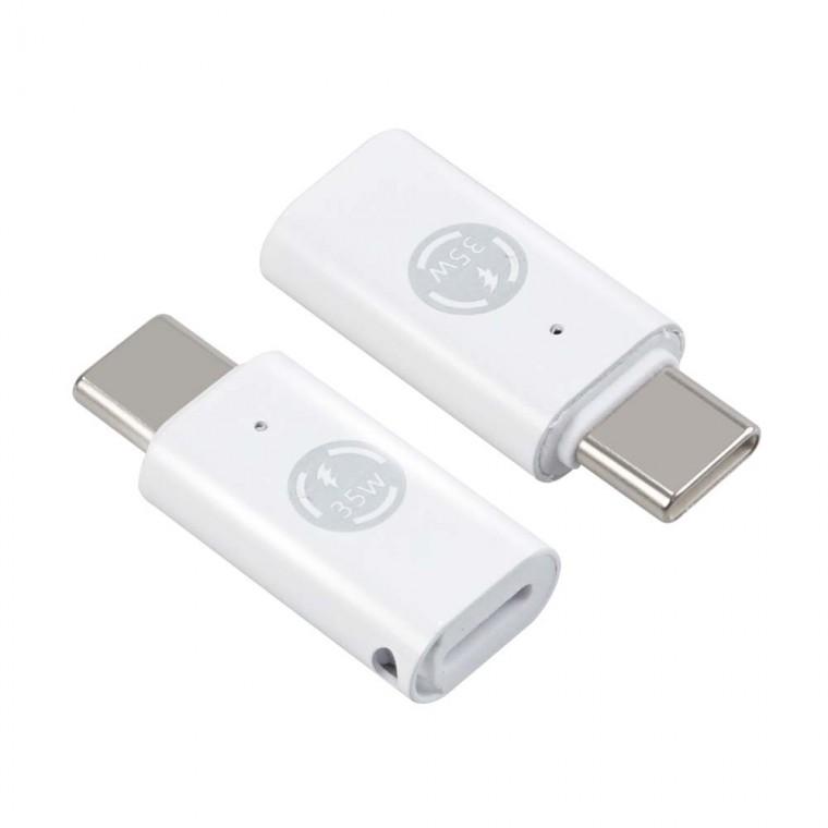 USB 3.1 iOS핀 C타입 PD충전 35W 고속충전 변환젠더 화이트 노트북 태블릿 스마트폰