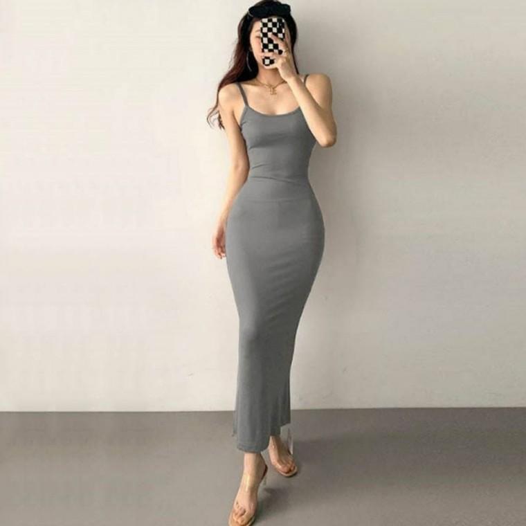 7색 여름 이너 끈나시 롱원피스 원피스 슬립 시원한