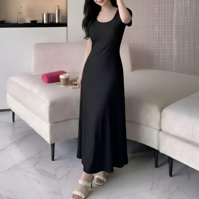 쁘띠엘라 여름원피스 여성 30대 40대 롱스커트 A라인 키작녀 스커트 여름옷 시원한 편한 하객룩 뷔스티에