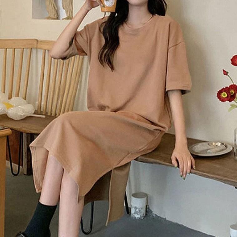 반팔 여름 여름원피스 롱원피스 시원한원피스 하객원피스 내추럴 오버핏