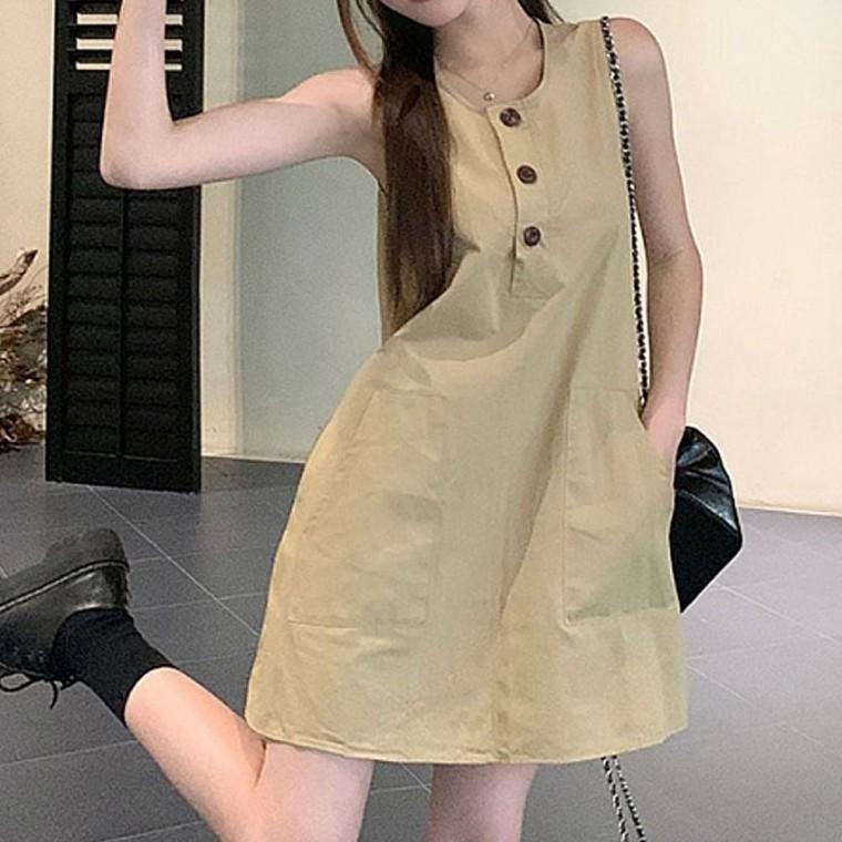 민소매원피스 여성롱원피스 여름휴가룩 민소매 원피스 여름 시원한원피스