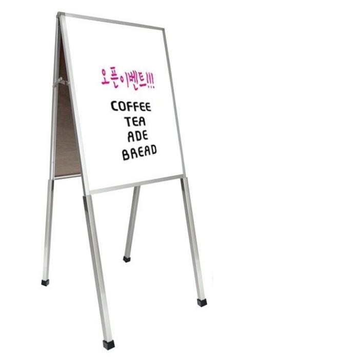 A형 화이트보드 붙이는 자석 양면 칠판 메뉴판 카페
