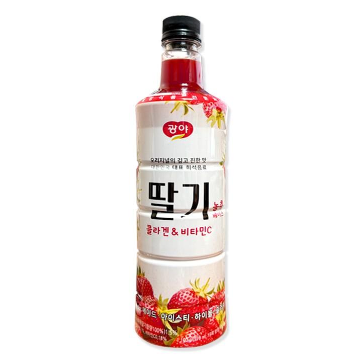 (무배) 광야식품 딸기 베이스 970ml 1BOX (15개입)