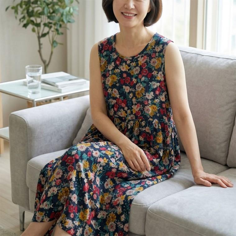 국산 여름 시원한 인견 나시원피스