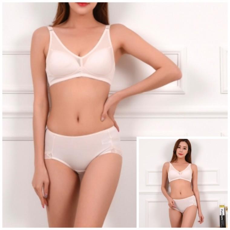 노와이어브라팬티(B컵) 편한브라 브라세트 편한여성속옷 시원한브라 메쉬브라