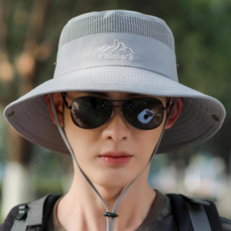 통기성 시원한 벙거지 스냅백 챙넓은 모두팜 여름 메쉬 5색 남성 내추럴 버킷햇 빈티지 원픽