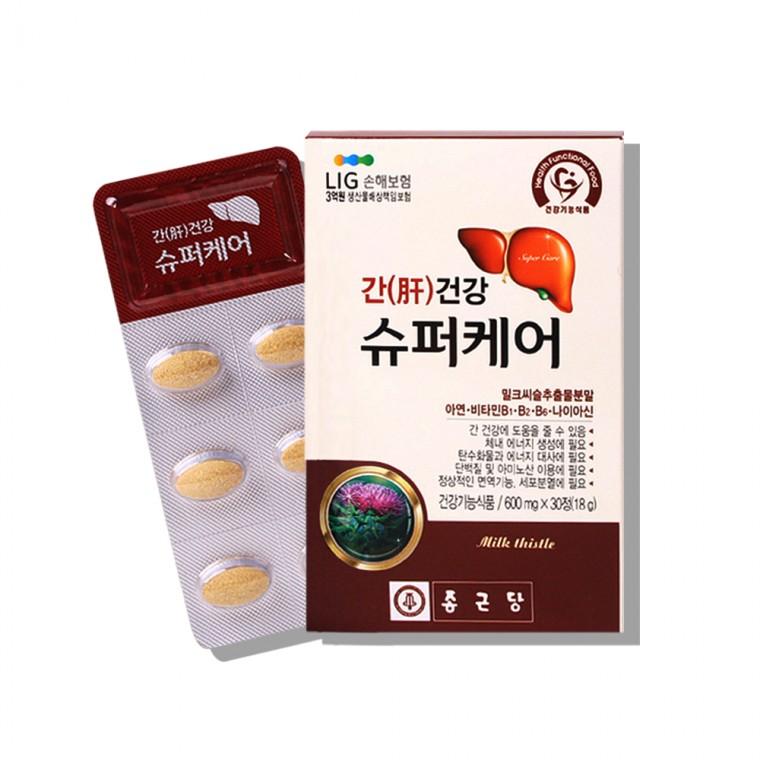종근당 간건강 슈퍼케어 600mg x 30정