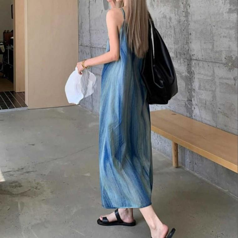 롱 나시롱 여리핏 루즈핏나시 비치 시원한 민소매 휴양지 여성 바캉스룩