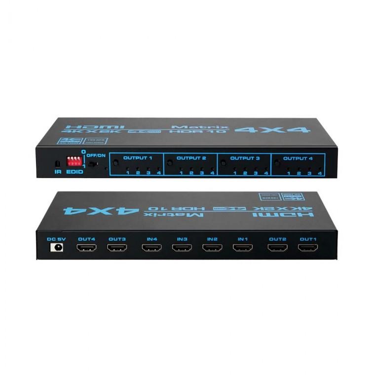 4K HDMI 4x4 매트릭스 스위치 게임기 블루레이 노트북 컴퓨터 DVD 플레이어 셋탑박스