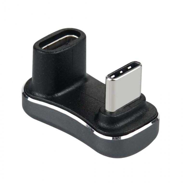 USB 3.2 C to C타입 연장 젠더 180도 꺾임형 140W 20Gbps 고속충전 데이터전송 스마트폰 노트북