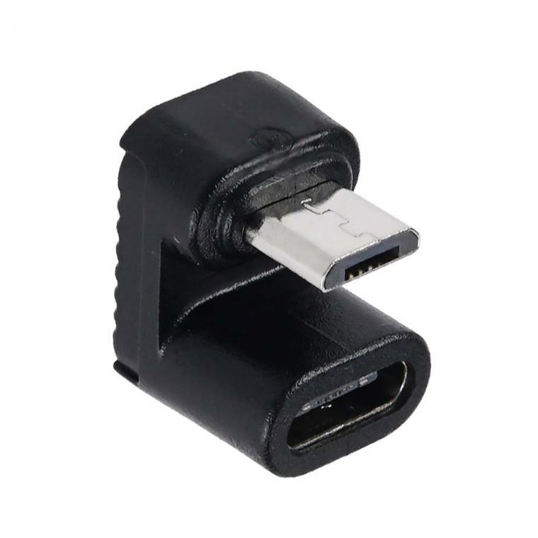 USB TYPE C 5핀 변환젠더 180도 꺾임형 10W 480Mbps
