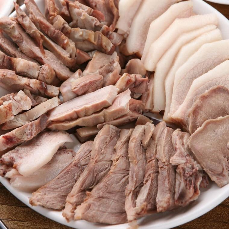 [바른정성]머릿고기 양념수육 3팩 총750g 혼술혼밥 가족모임용 추천