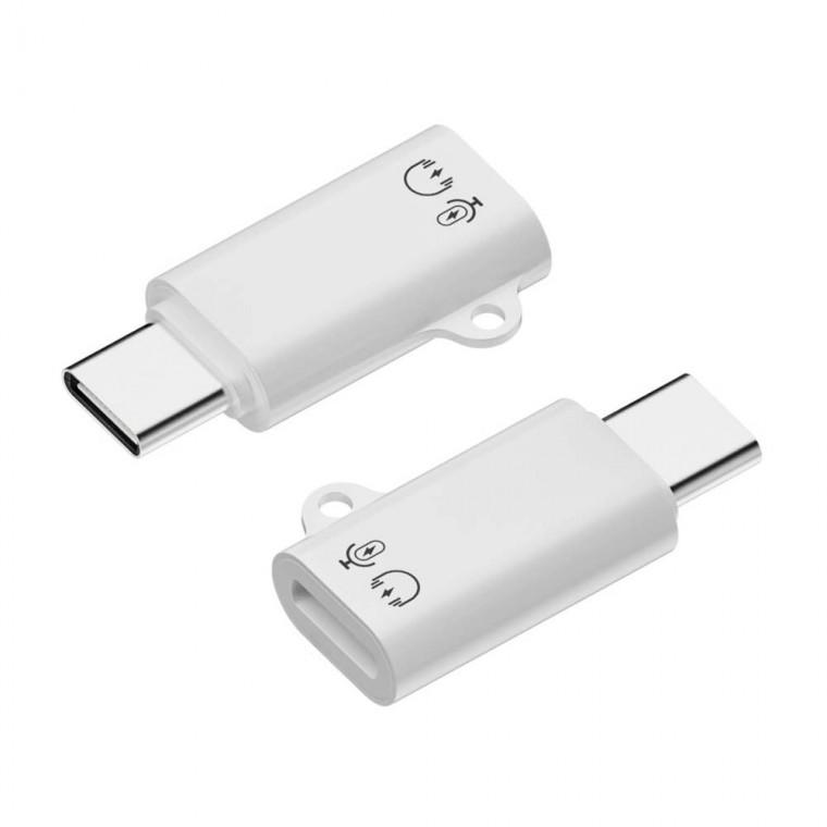 USB C타입 to iOS핀 변환젠더 이어폰 마이크 오디오 충전