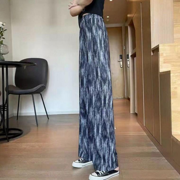 여자 간편 외출 홈웨어 시원한 소재 와이드 팬딩 바지 편한 여자카고 여자밴딩 팬츠 조거