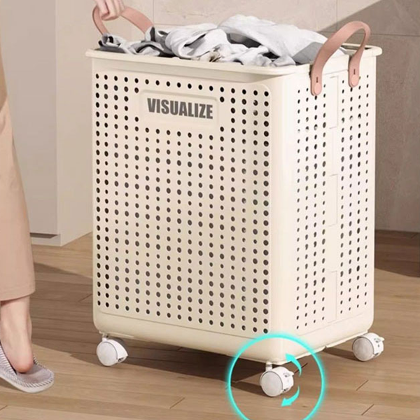 롤링 빨래바구니 분리수거함 접이식 수납 정리 보관함