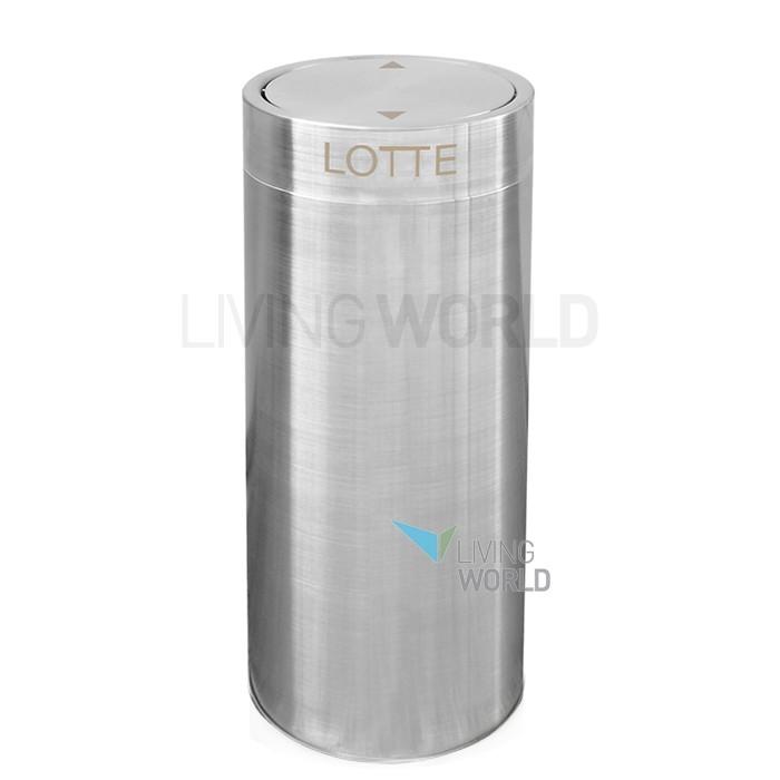 호텔용뱅뱅이스텐휴지통 50L /원형휴지통/스윙휴지통/쓰레기통