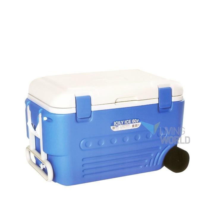 리빙월드 바퀴형 아이스박스60L (DO-606/블루) /대형아이스박스 대용량