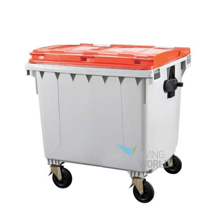 리빙월드 상차용 분리수거함 1100L /대형휴지통 재활용수거통 분리수거통 대형쓰레기통 아파트쓰레기통
