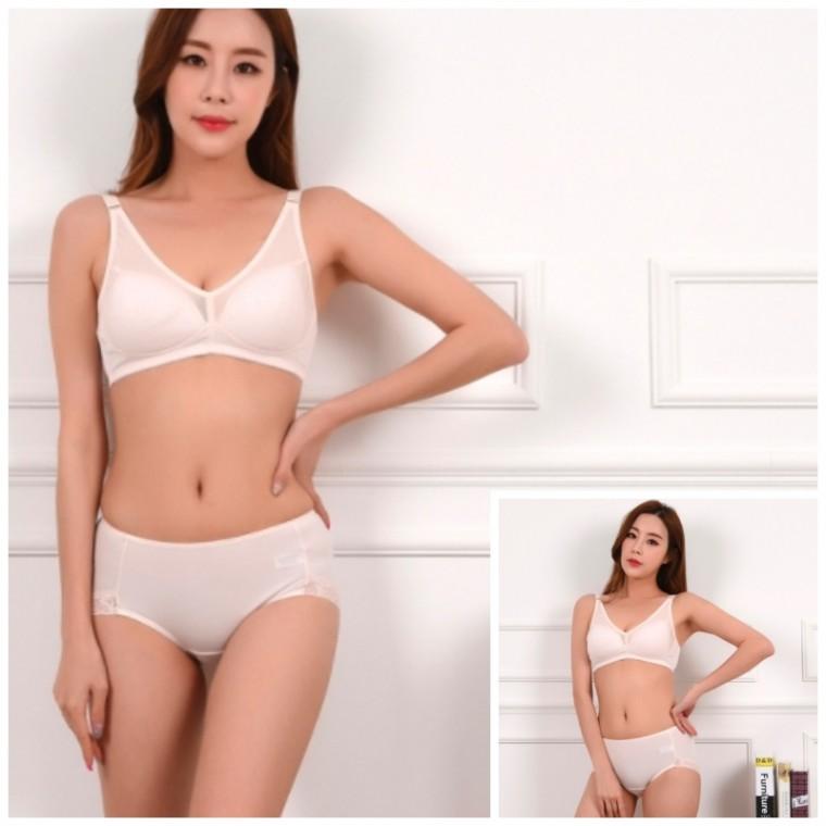노와이어브라세트(C컵) 노와이어브래지어 여자브라자 메쉬브라 시원한브라 편한브라