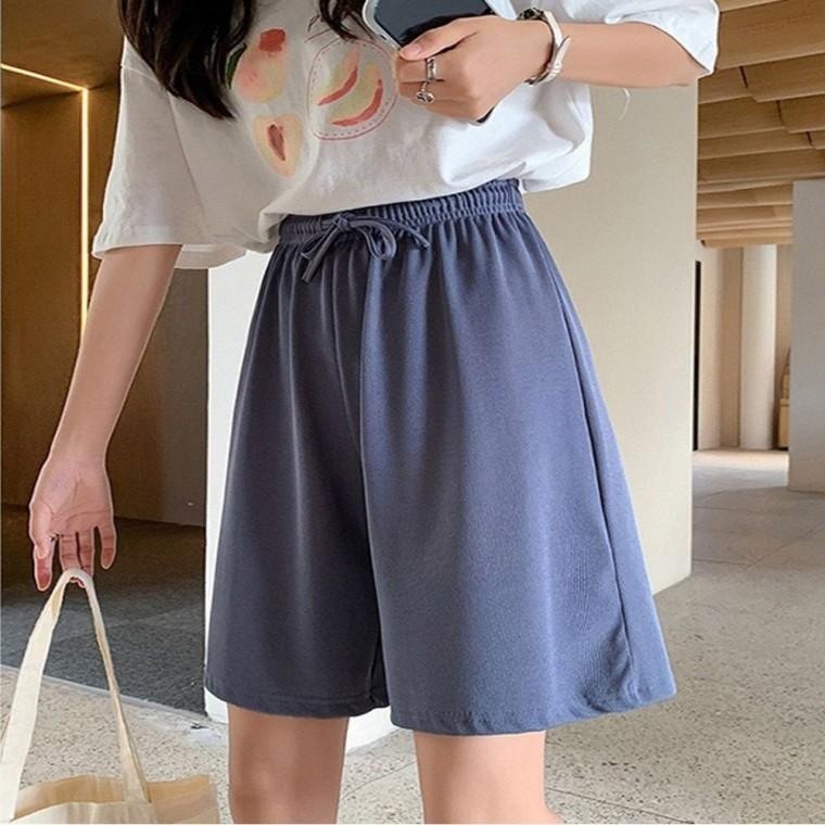 편한 쿨팬츠 5부 시원한 여성 여름 허리밴딩 반바지