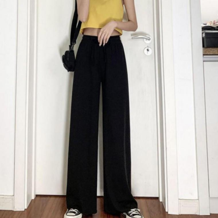 여성 여름 시원한 실키 긴바지 롱팬츠 편한 데일리 바지