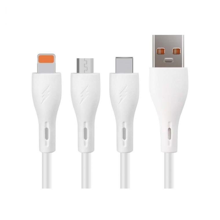 USB C타입 A타입 iOS핀 5핀 충전 전용 3 IN 1 멀티케이블 3대 기기 동시충전 가능