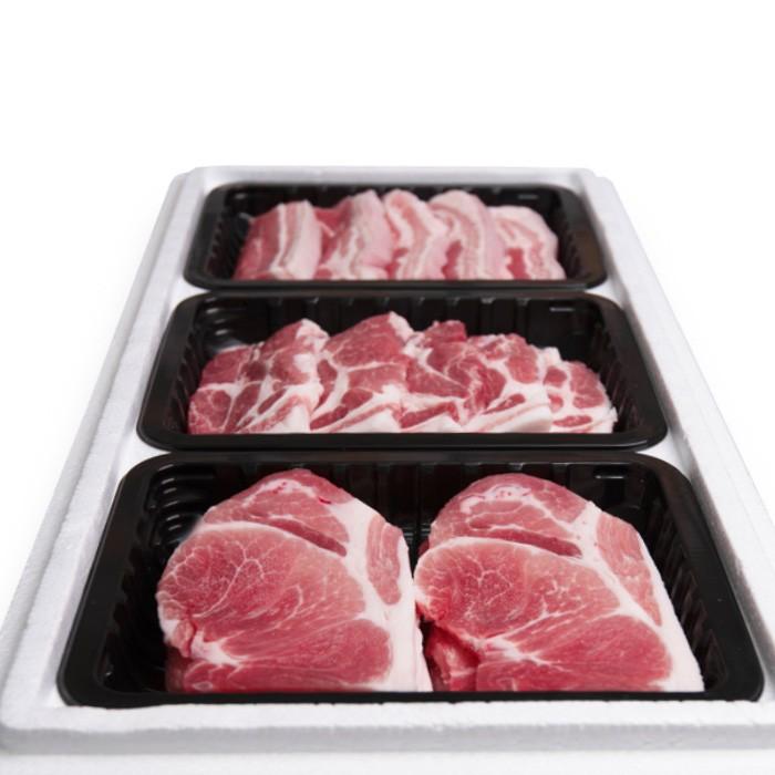 [바른정성] 국내산 돼지고기 혼합세트 삼겹 목살 앞다리 1.5kg