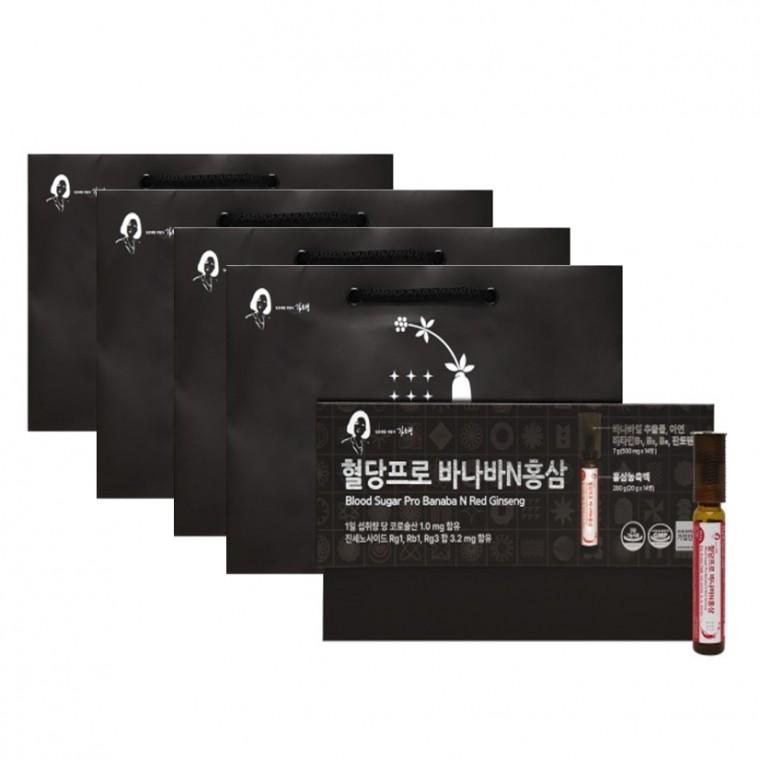 김소형 혈당프로 바나바N홍삼 (20g + (500mg x 1정) x 14병 x 4박스
