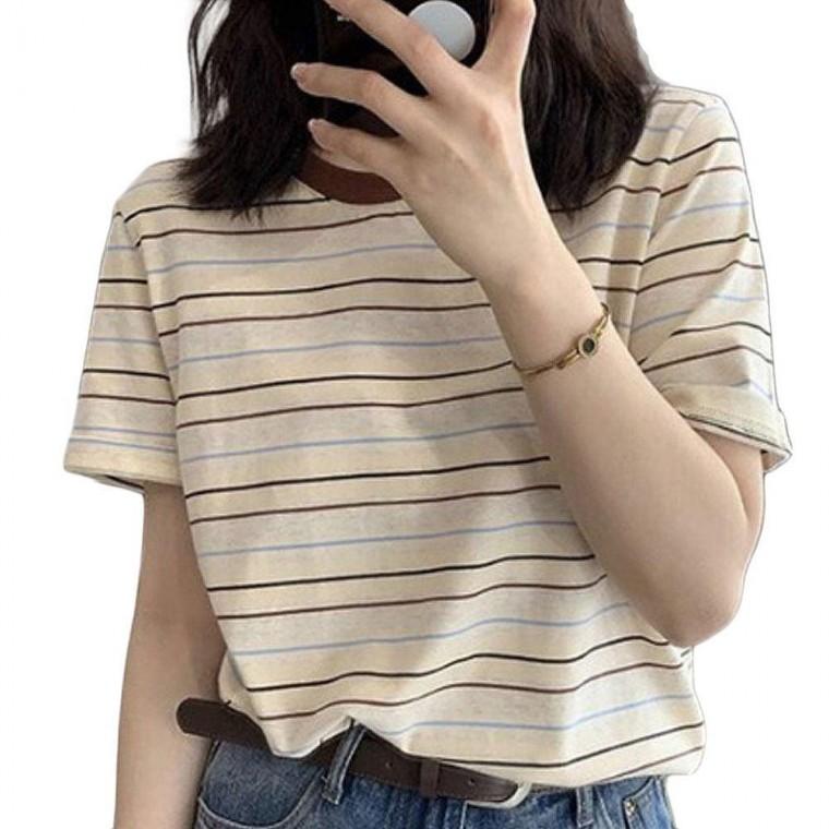 베이직티 여성 인기 면 소재 반팔티 여름 티셔츠 기본 시원한 데일리 라운드 반팔 원픽 셀파
