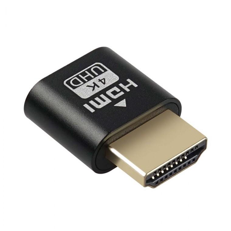 4K HDMI 모니터 에뮬레이터 더미플러그 데스크탑 원격 제어 비트코인 채굴 GPU 그래픽카드