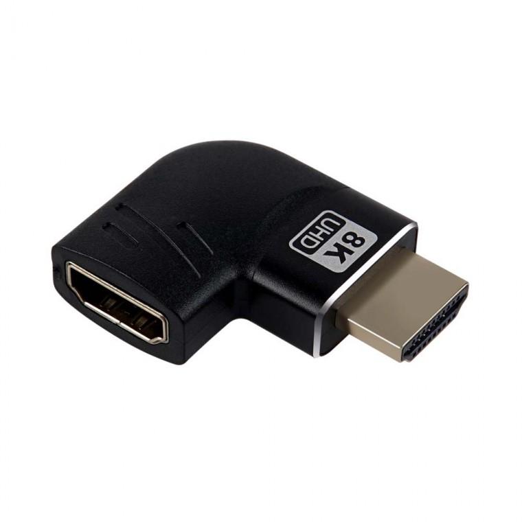 8K 4K HDMI 연장젠더 꺾임형 60Hz 고해상도 모니터