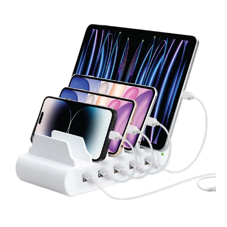 USB C타입 A타입 5포트 멀티고속충전기 110W 스마트폰 태블릿 보조배터리