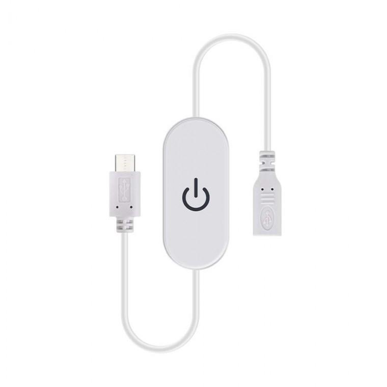 C타입 터치 스위치 전원 케이블 화이트 LED 네온 사인