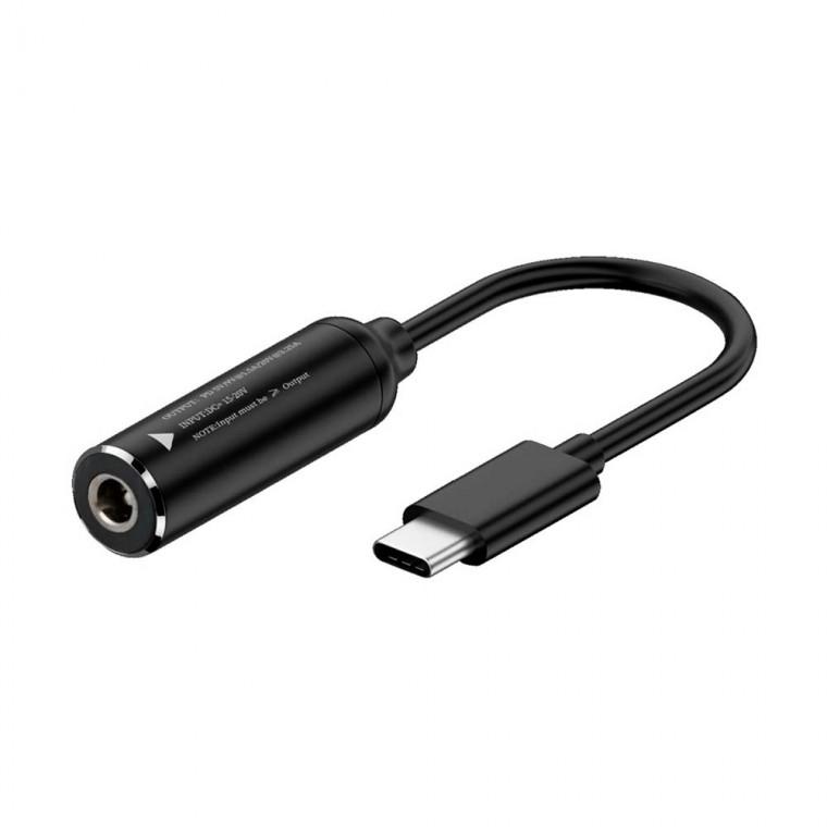 C타입 PD 변환 케이블 18cm DC 15-20V 65W 노트북 스마트폰