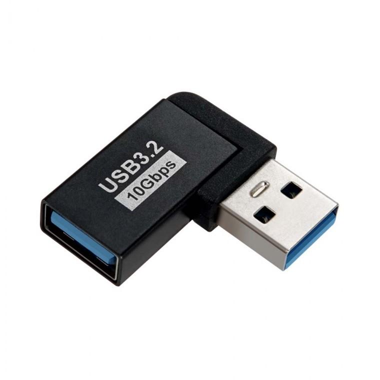 USB 3.2 연장젠더 10Gbps 데이터전송 측면꺾임형