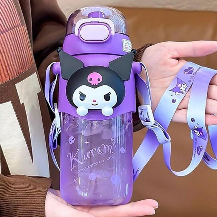 어린이집소풍물병 어깨끈 물병 트라이탄 1P 얼굴 물통 600ml