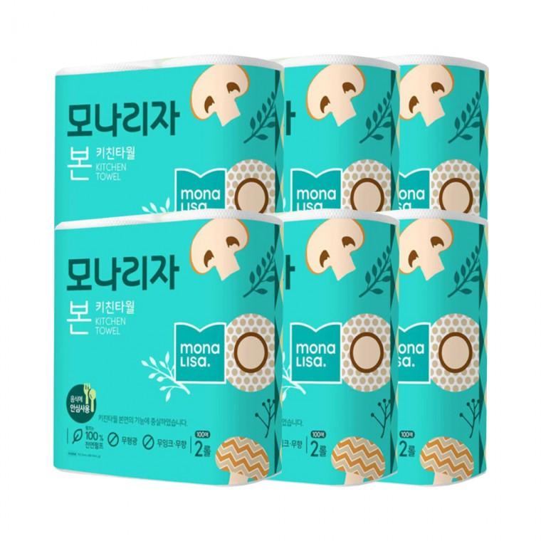 모나리자 본 키친타올 100매x2롤x6팩