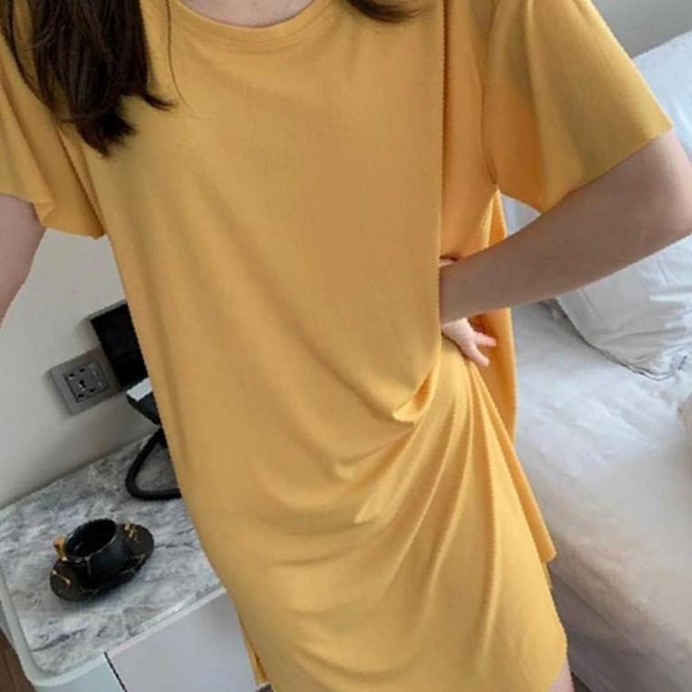 여름 시원한 옆트임 루즈핏 컬러 원피스 여성 의류