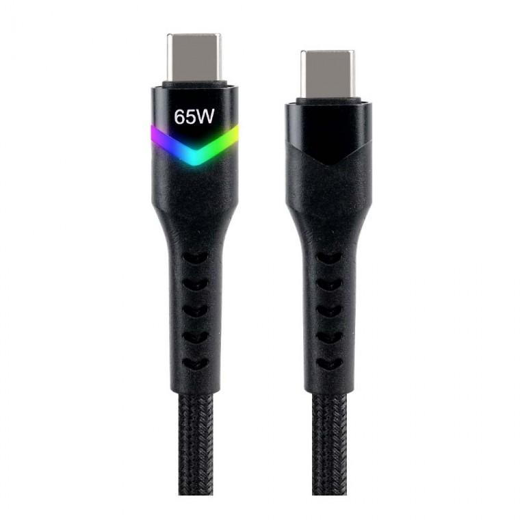 USB 2.0 C TYPE iOS핀 고속충전 케이블 1M 65W LED 디스플레이 480Mbps
