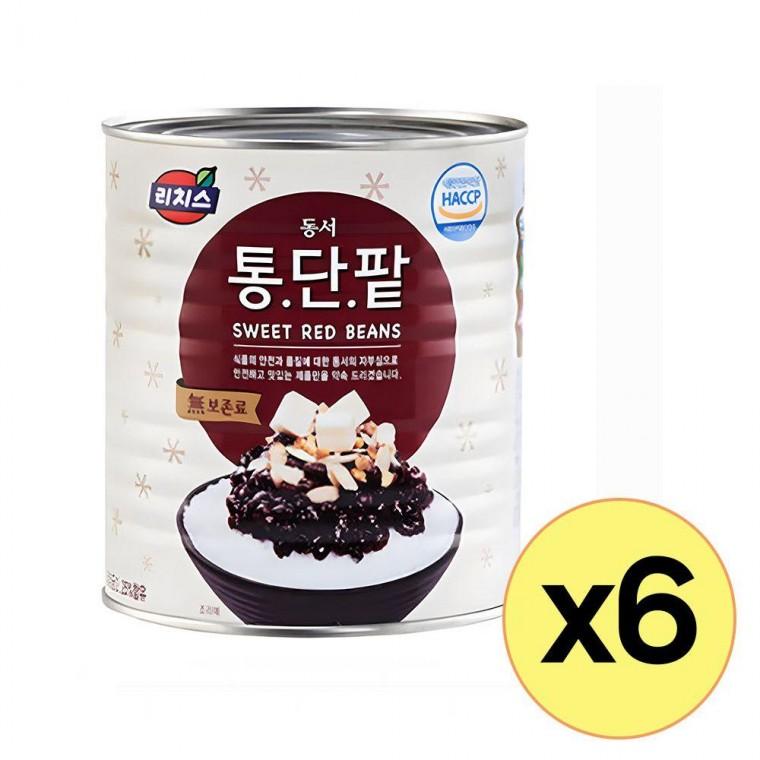 업소용 통단팥 3kg 6입 팥빙수재료 캔