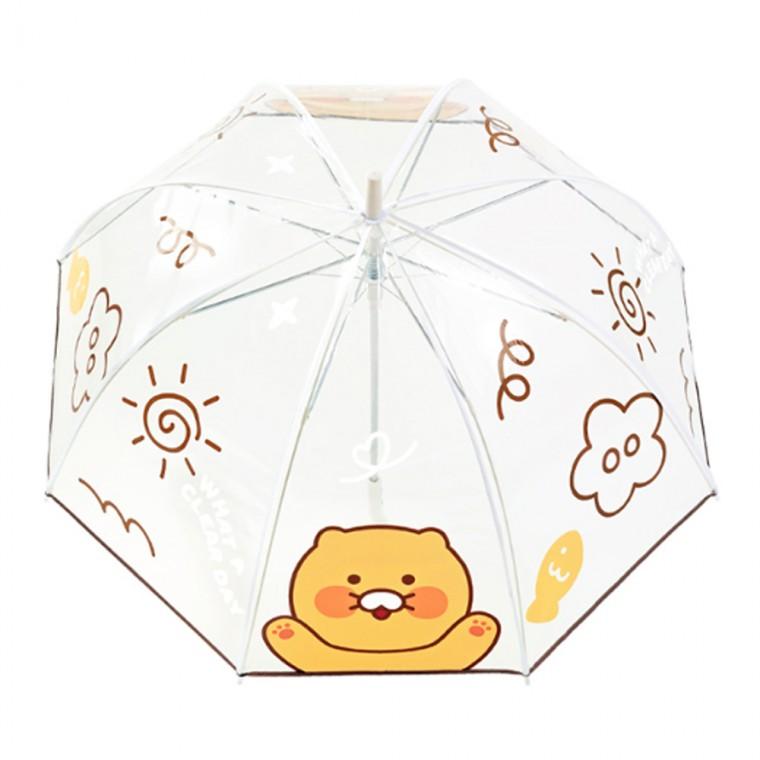 카카오 돔형 8폭 투명 장우산 귀여운 어린이우산