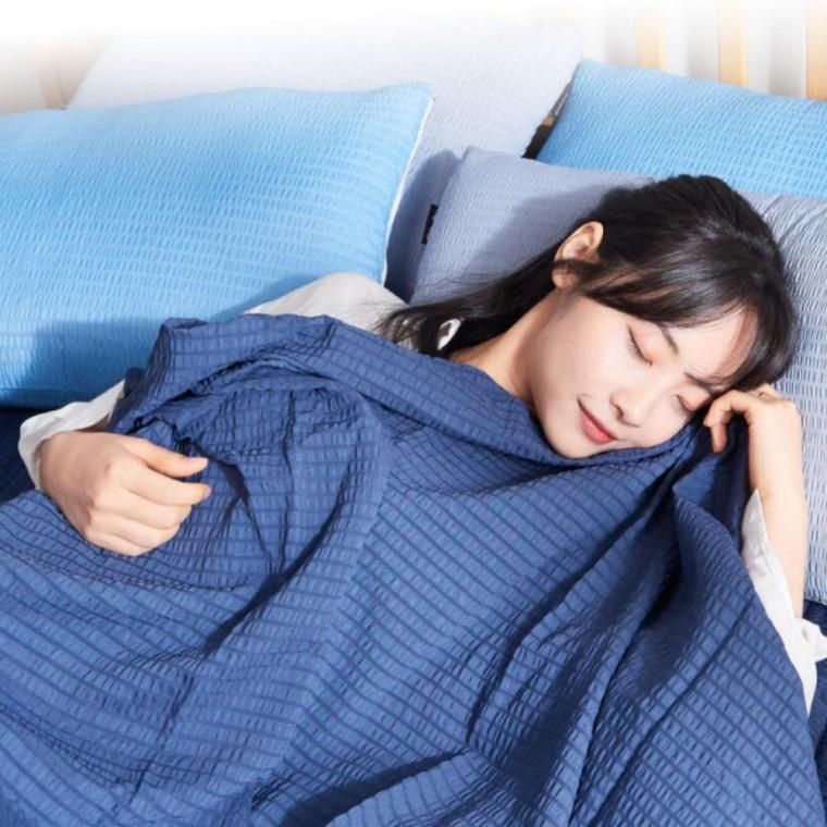 시어서커 홑이불 화이트 시원한 여름 침구 홑겹 Q