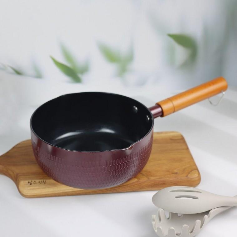 퀸센스 참편한 인덕션겸용 세라믹 편수 냄비 18cm