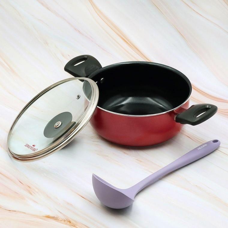 퀸센스 인덕션 양수 냄비 코코 세라믹 스텐 라면 20cm