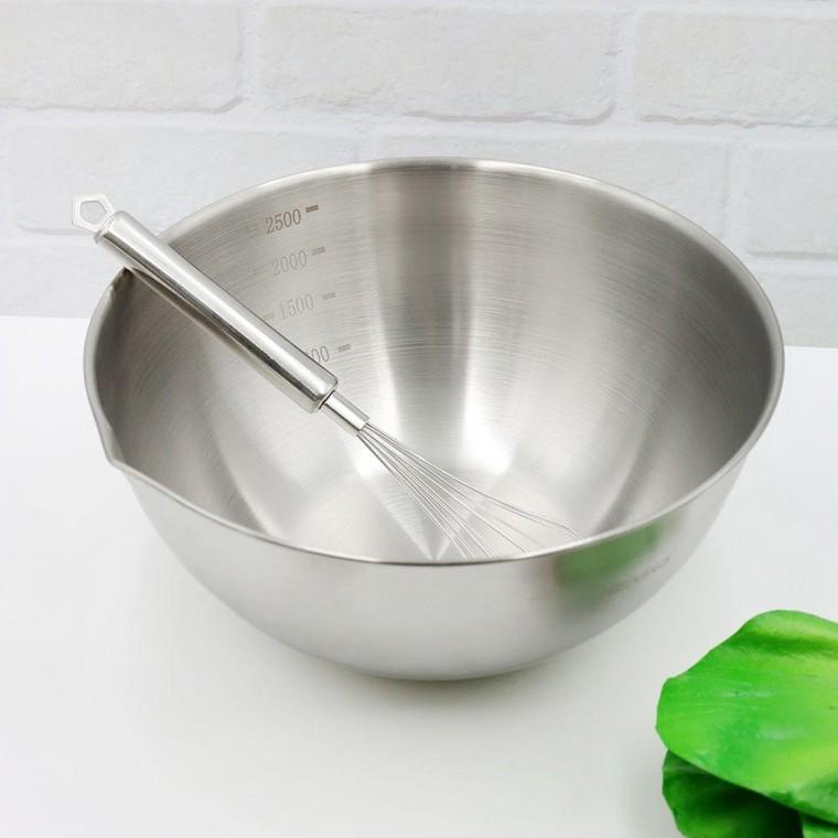 헤킨스 스텐 믹싱볼 베이킹 계량 대야 쌀 세척볼 24cm