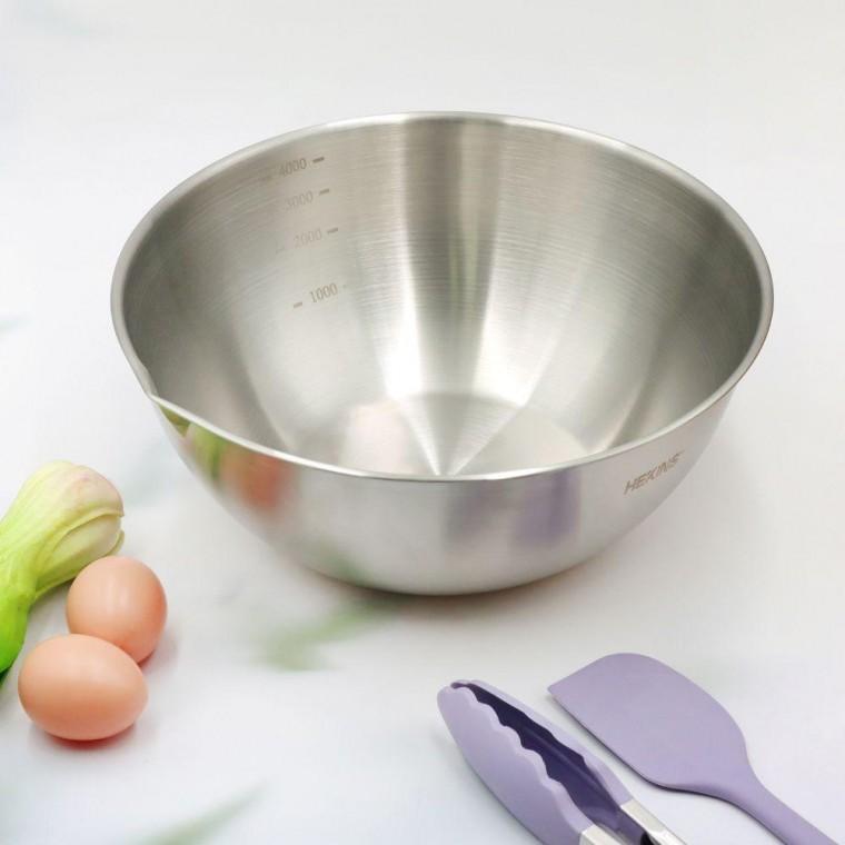 헤킨스 스텐 믹싱볼 베이킹 계량 대야 쌀 세척볼 28cm