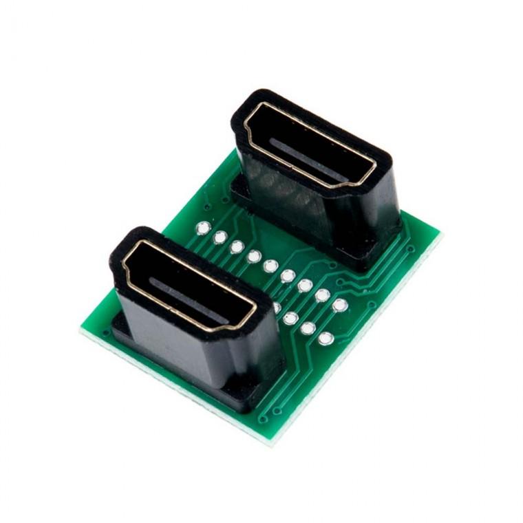 HDMI 꺾임 젠더 FF 컴퓨터 TV 케이블 연장 연결