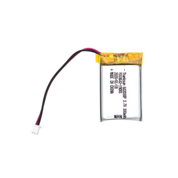 602030 충전지 3.7V 300mAh 리튬폴리머 배터리형 2선 케이블 일체형 보조회로 내장