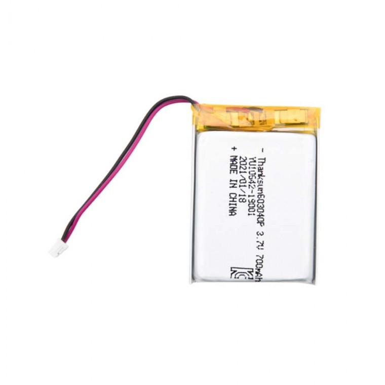 603040 충전지 3.7V 700mAh 리튬폴리머 배터리형 2선 케이블 일체형 보조회로 내장